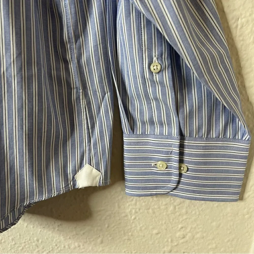 J. Crew Striped Long Sleeve Button Down Shirt Mens NEW Size XL